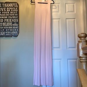 Pink tank maxi dres